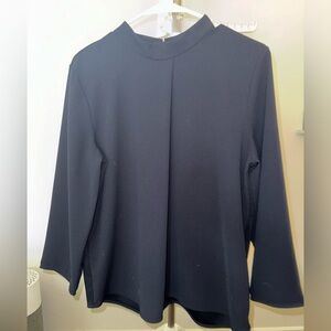 Ann Taylor blue office work shirt